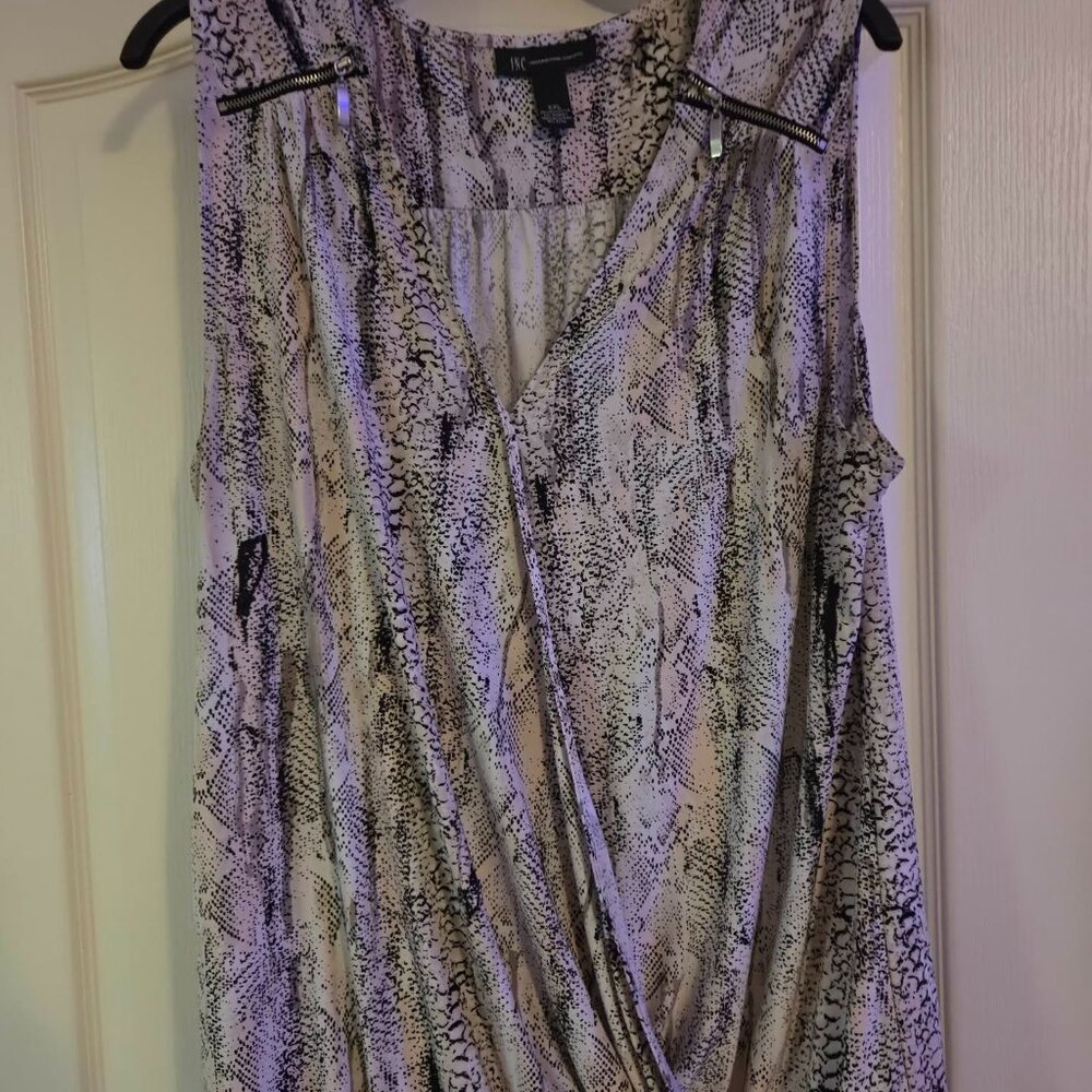 INC International Concepts size XXL EUC Black Sleeveless Top